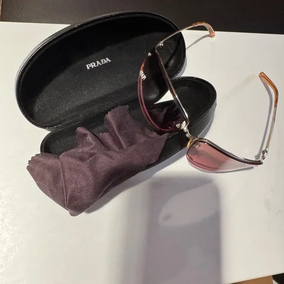 Prada Rose-Tinted Vintage Sunglasses - Picture 5 of 5